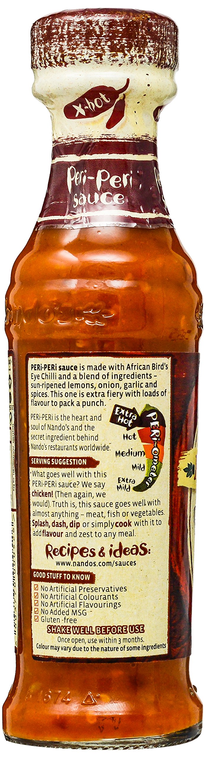 Amazon.com : Nando's - Extra Hot Peri-Peri Sauce - 125ml : Grocery